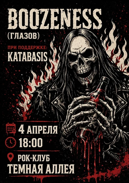 BOOZENESS |ТЕМНАЯ АЛЛЕЯ| 4 АПРЕЛЯ
