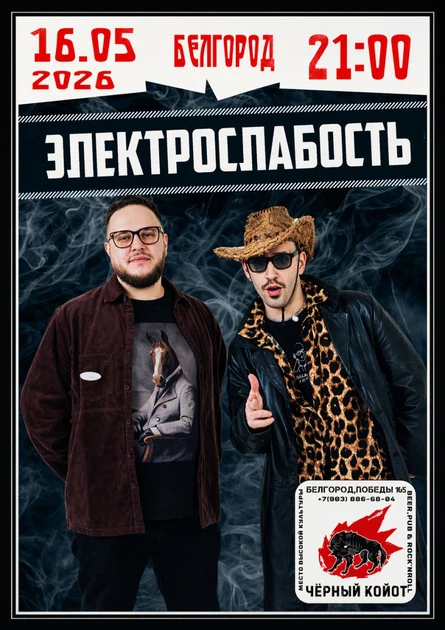 Электрослабость I 16.05.26 I Белгород