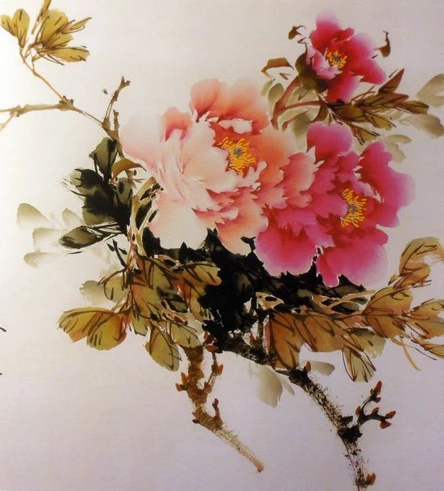 Китайская  живопись в стиле се-и - «Цветок императора»