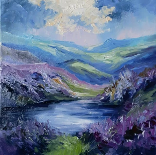 Рисуем маслом - "Вересковая мелодия"