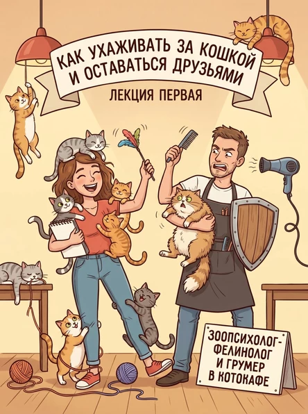 Лекция «Как ухаживать за кошкой и оставаться друзьями»