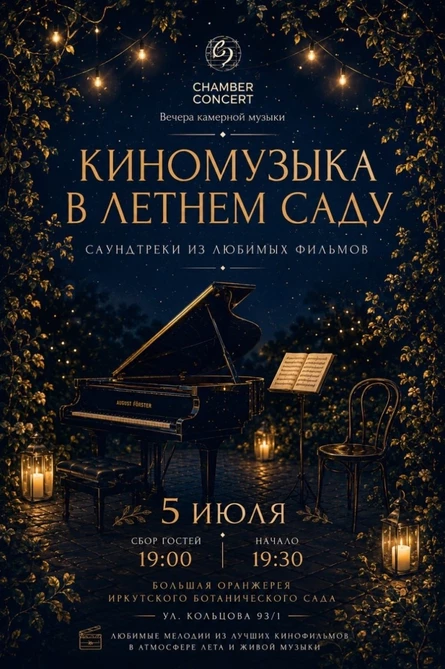 Киномузыка в летнем саду