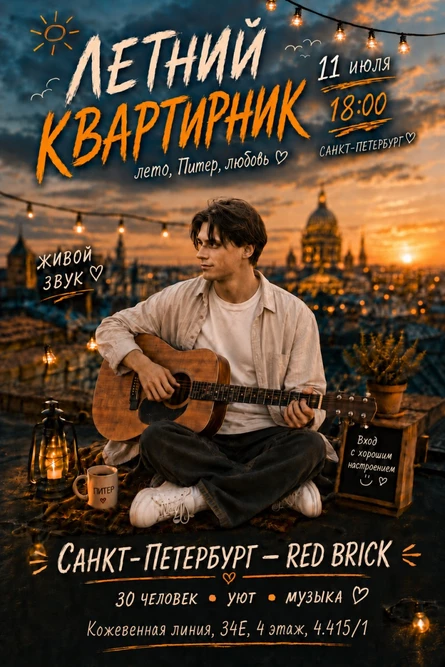 ЛЕТНИЙ КВАРТИРНИК в Петербурге
