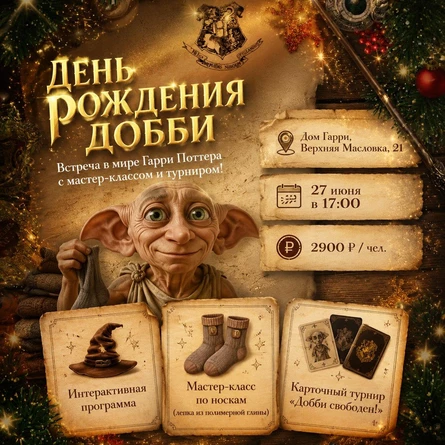 День Рождения Добби В Мир Гарри!