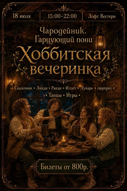 Хоббитская вечеринка| 18.07.| Вестерн Лофт