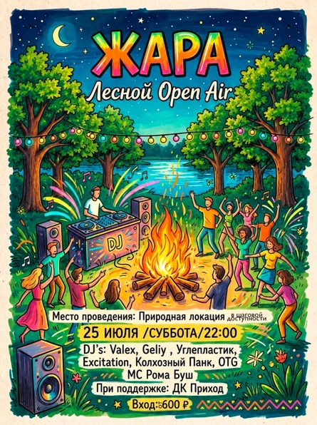 ЖАРА 25.07 ЛЕСНОЙ OPEN AIR