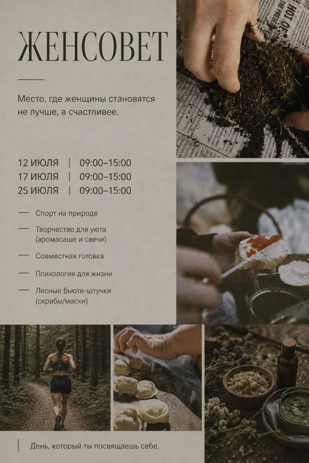 Женсовет (девичник в сердце леса)