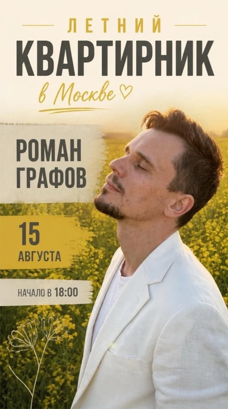 Роман Графов. Летний арт-квартирник в Москве