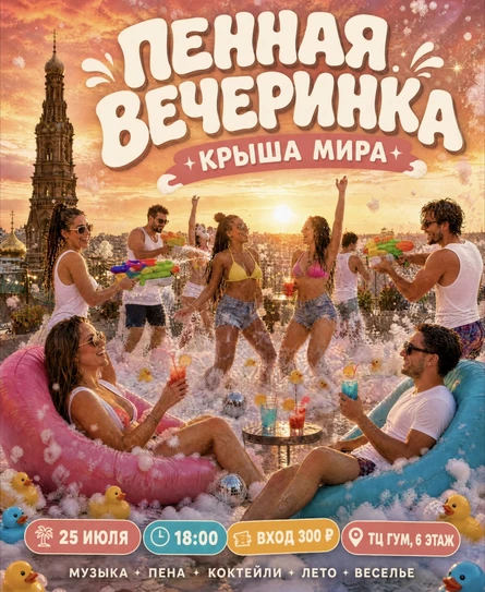 Пенная вечеринка