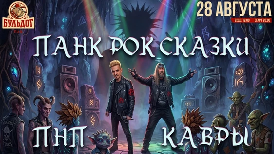 ПАНК РОК СКАЗКИ - ПНП КАВРЫ - 28 АВГУСТА - БУЛЬДОГ