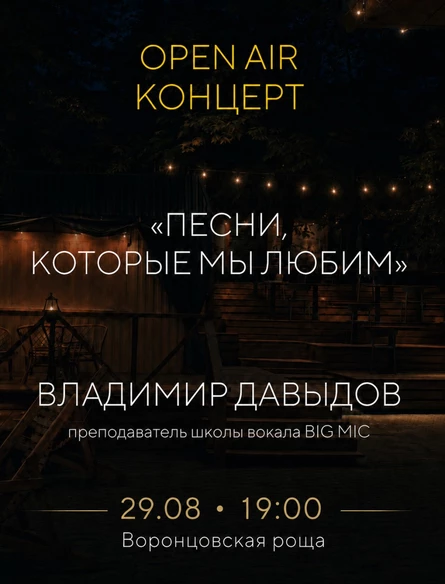 Open air концерт Владимира Давыдова