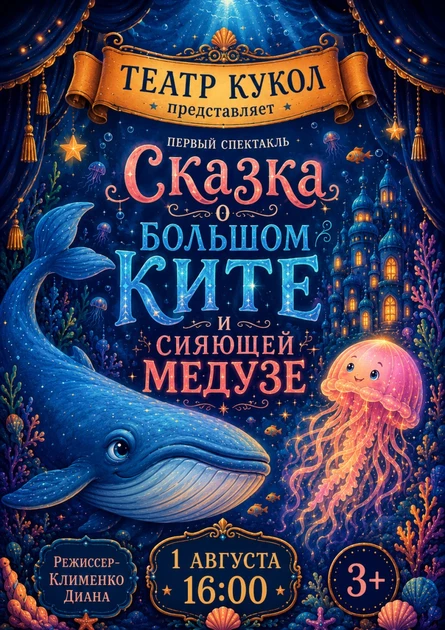 Сказка о Большом Ките и Сияющей Медузе