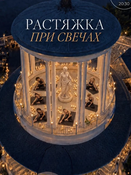 Растяжка при свечах на ВДНХ