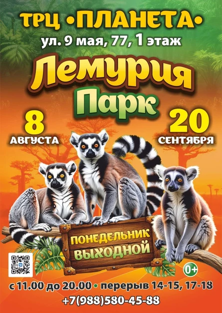 Лемурия Парк | Красноярск (ТРЦ «Планета»)