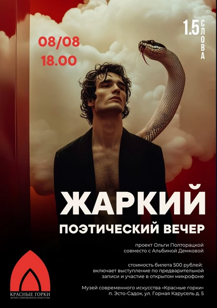 Жаркий поэтический вечер
