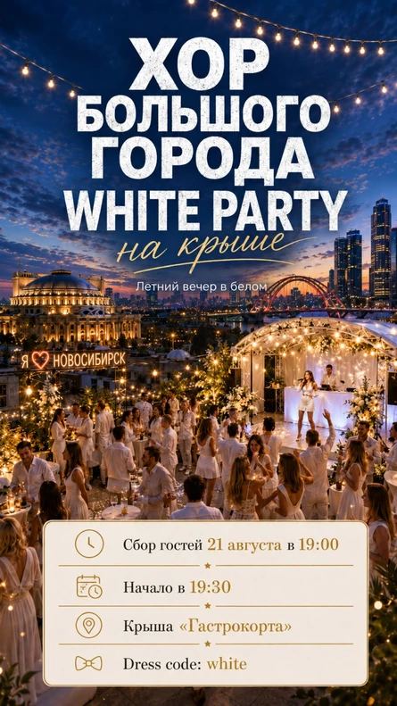 ХОР БОЛЬШОГО ГОРОДА. WHITE PARTY