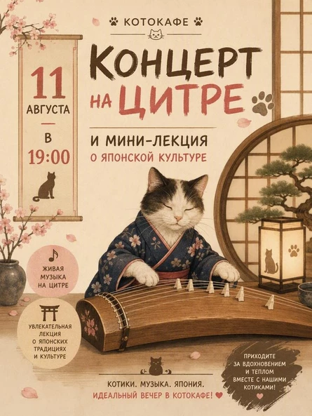 Концерт ансамбля UMI на цитре кото и мини-лекция