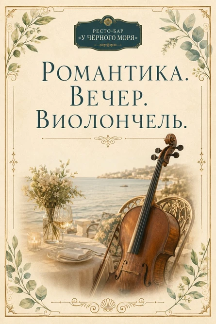 Романтика. Вечер. Виолончель.