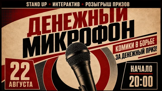 22 августа - большой денежный микрофон