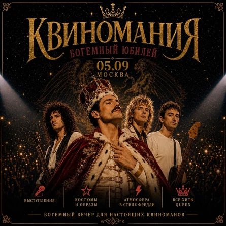 КВИНОМАНИЯ Богемный юбилей | 05.09 | Три обезьяны