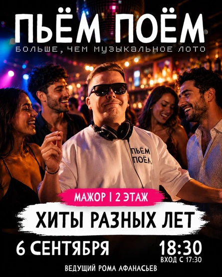 Пьём Поём | 6 сентября |  Хиты разных лет