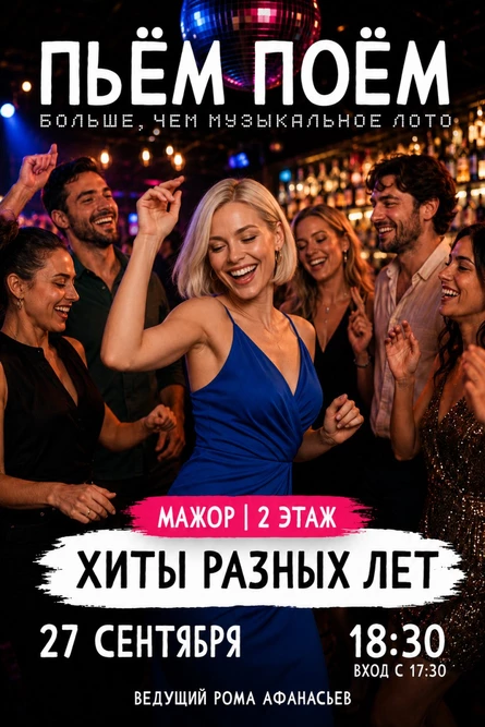 Пьём Поём | 27 сентября |  Хиты разных лет