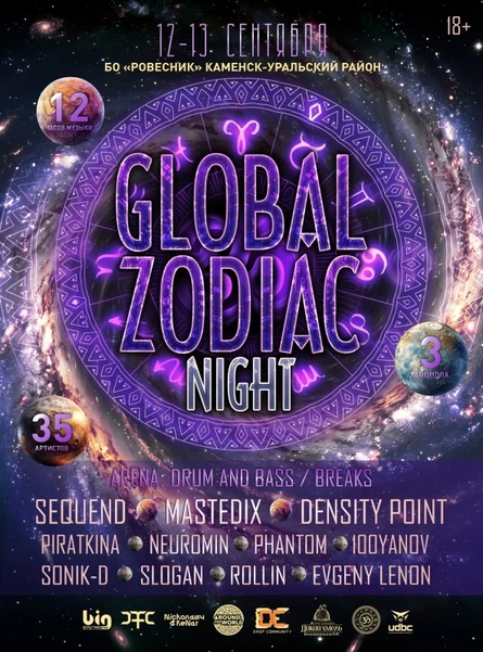 12-13 СЕНТЯБРЯ - OPEN AIR GLOBAL ZODIAC
