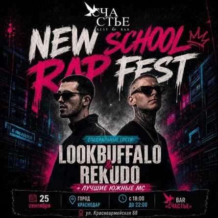 NEW SCHOOL RAP FEST РОСТОВ / Спец. гости -  LOOKBUFFALO & REKUDO