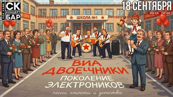 Двоечники Поколение Электроников! 18 сентября СК БАР