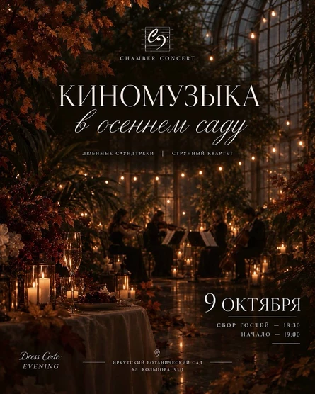 Киномузыка в осеннем саду