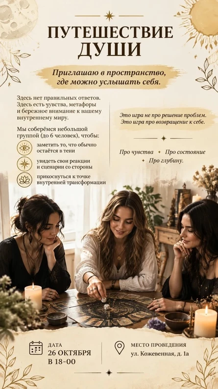 Трансформационная игра "Путешествие души"