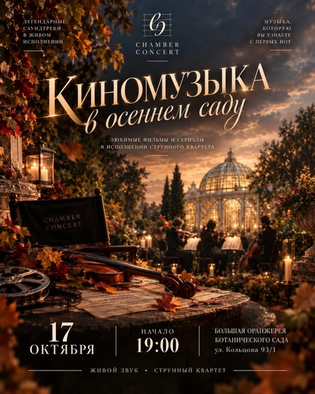 Киномузыка в осеннем саду