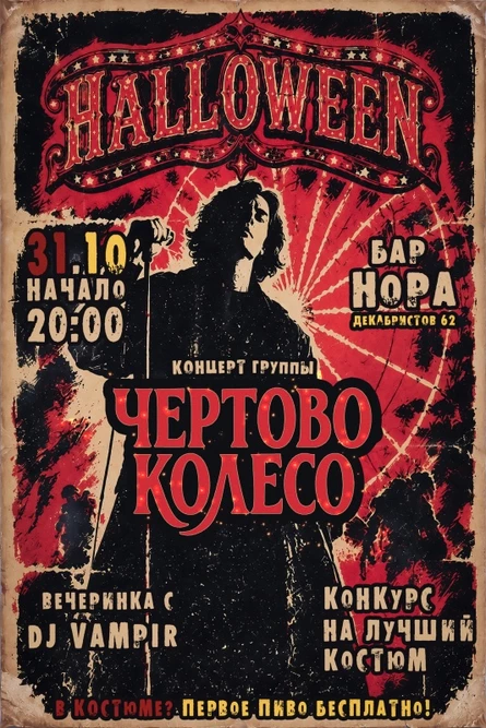 ЧЁРТОВ HELLOWEEN I БАР НОРА I 31.10.2026