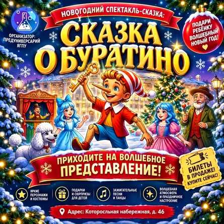 НОВОГОДНЯЯ СКАЗКА: «БУРАТИНО» ЗОВЁТ В ПУТЬ!