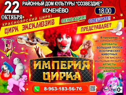 ИМПЕРИЯ ЦИРКА РДК Созвездие Коченёво