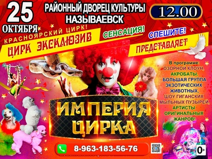 ИМПЕРИЯ ЦИРКА РДК Называевск