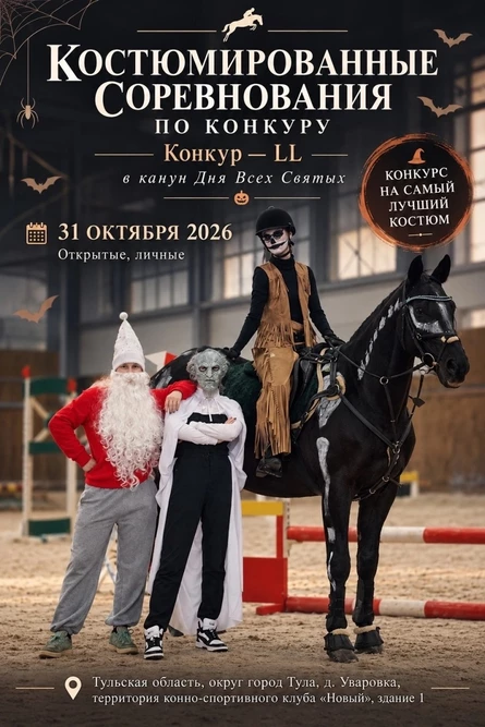 Костюмированные Соревнования по конкуру Хеллоуин