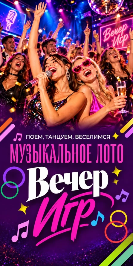 Музыкальное лото Вечер Игр в Москве 17 октября (суббота) — Соло
