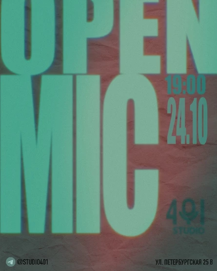 Open Mic 24/10/2026