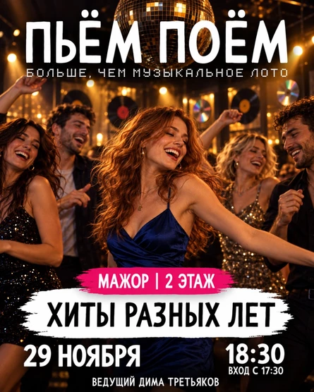 Пьём Поём | 29 ноября |  Хиты разных лет