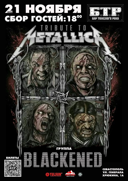 21.11.2026 BLACKENED - Tribute to METALLICA