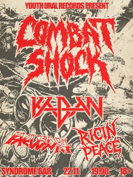 COMBAT SHOCK + KABAN REUNION