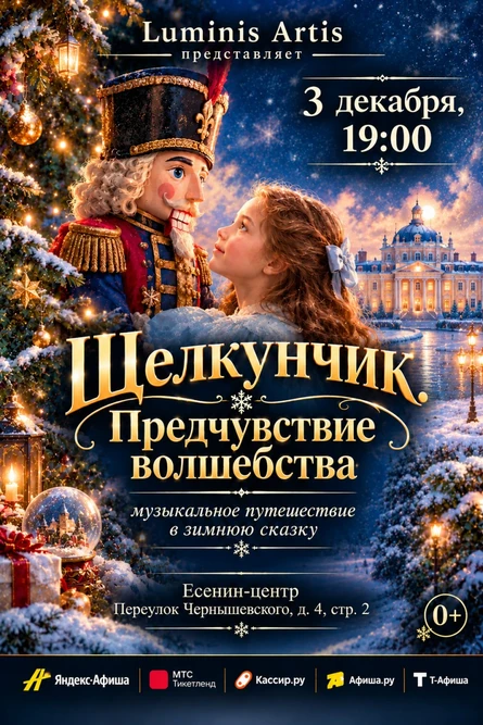 Щелкунчик. Предчувствие волшебства. Музыкальное путешествие в зимнюю сказку в Есенин-центре. Вечер при свечах